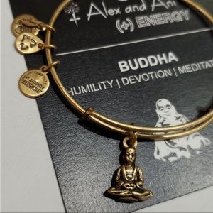 Alex and Ani Buddha goldtone bracelet